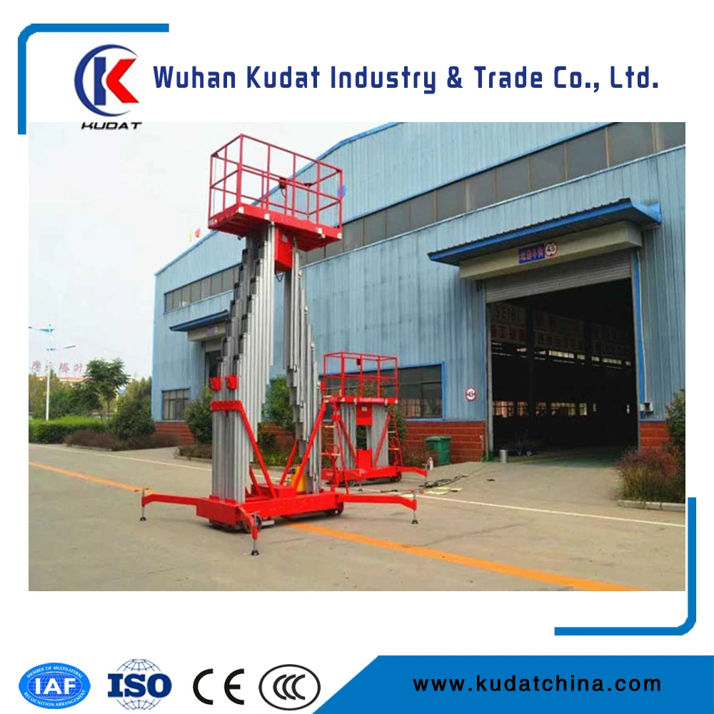 Double Mobile Electric Hydraulic Aluminium Lift /Work Platform