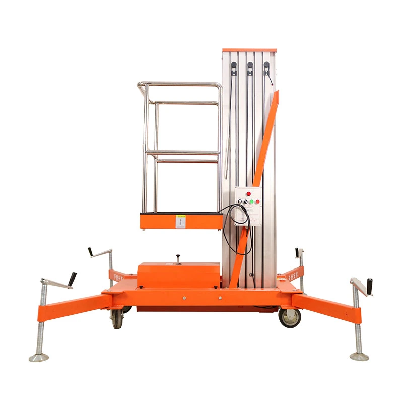 14m 16m 200kg Light Weight Factory Price Manual Man Ladder Elevator Aluminum Alloy Lift Platform