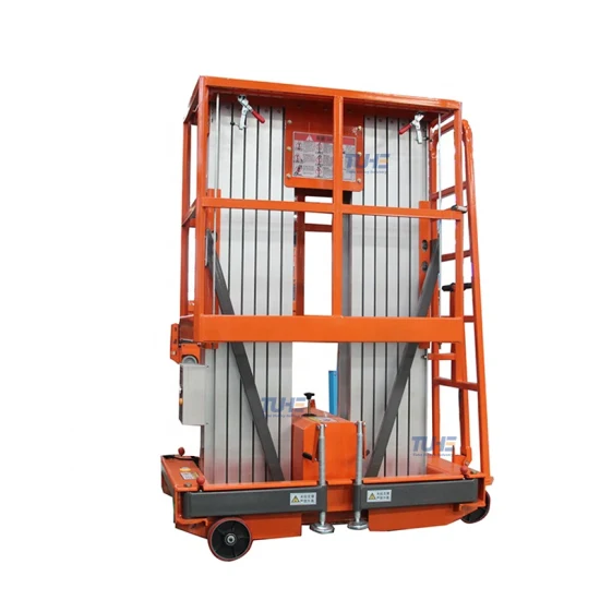 14m 16m 200kg Light Weight Factory Price Manual Man Ladder Elevator Aluminum Alloy Lift Platform